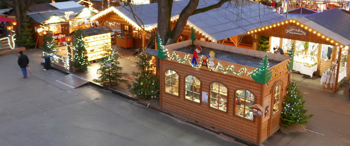 Weihnachtsmarkt Linz Krippe Handwerk