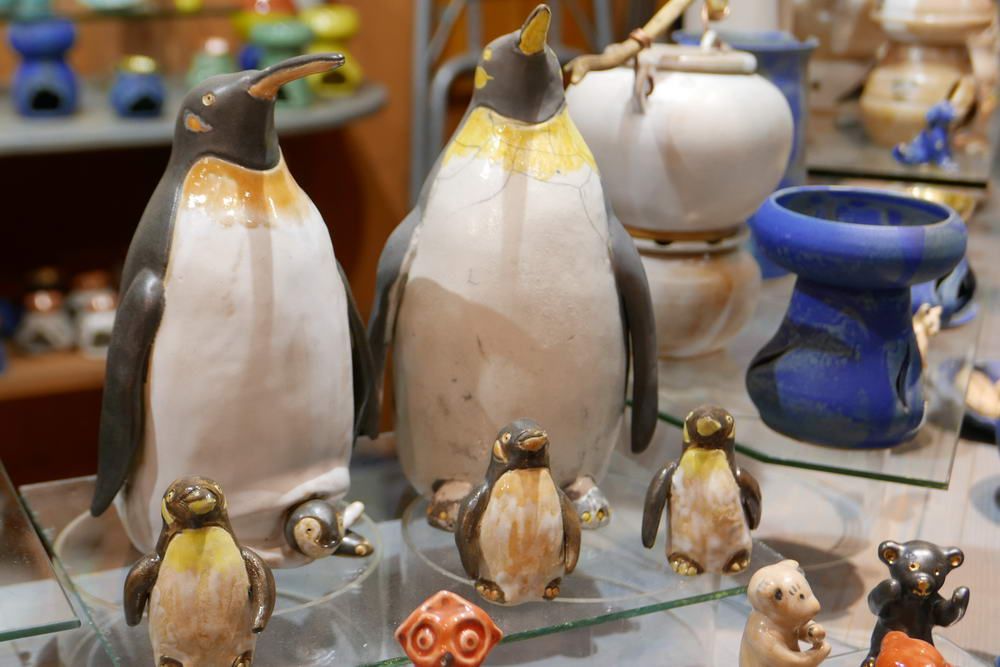 Christkindlmarkt Linz Pinguine Keramik