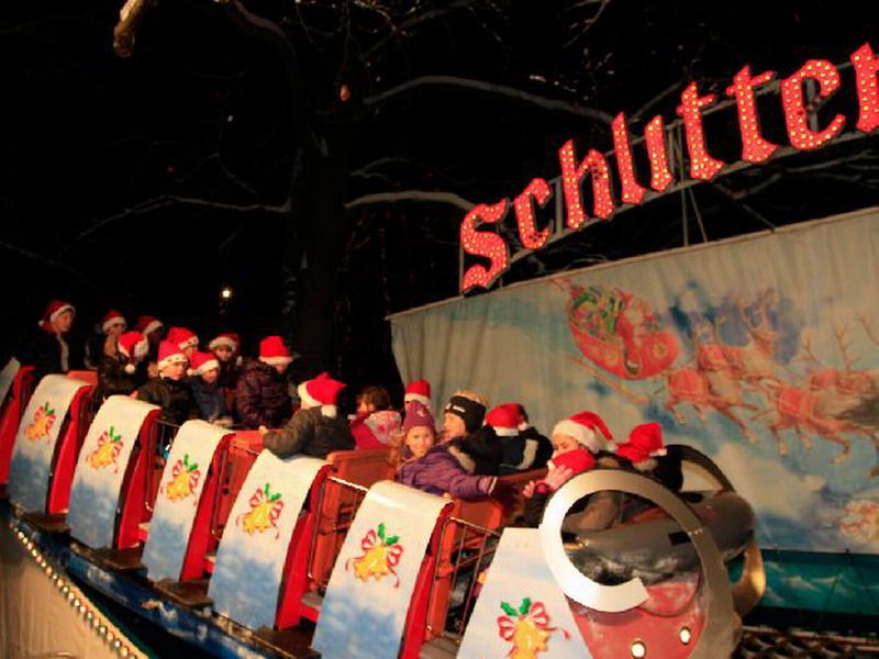 Schlittenfahrt am Weihnachtsmarkt