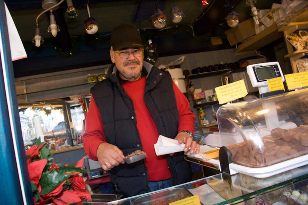 Christkindlmarkt Linz Schokolade